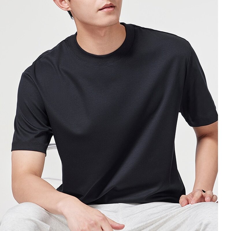 Men's T-Shirt Factory - OEM Antibacterial Cool Bamboo Fiber Breathable Casual