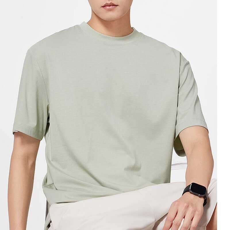 Men's T-Shirt Factory - OEM Antibacterial Cool Bamboo Fiber Breathable Casual