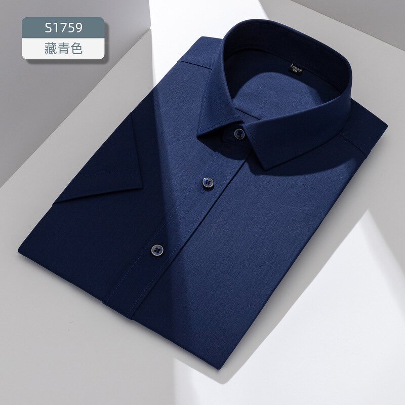 Men's Shirt Factory - OEM Non-iron Wrinkle Summer Stretch Bamboo Fiber Blouse