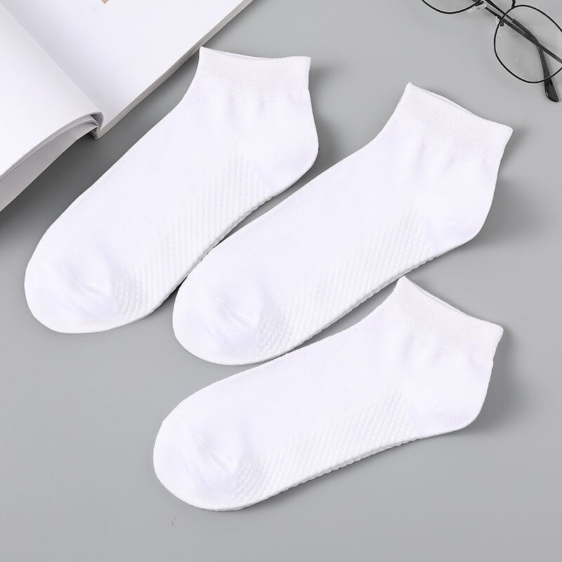 Socks Factory - OEM Men's Bamboo Fiber Breathable Solid Color Leisure Boat