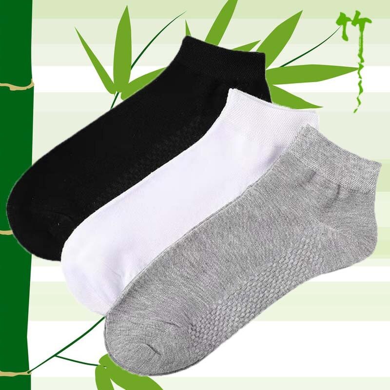 Socks Factory - OEM Men's Bamboo Fiber Breathable Solid Color Leisure Boat