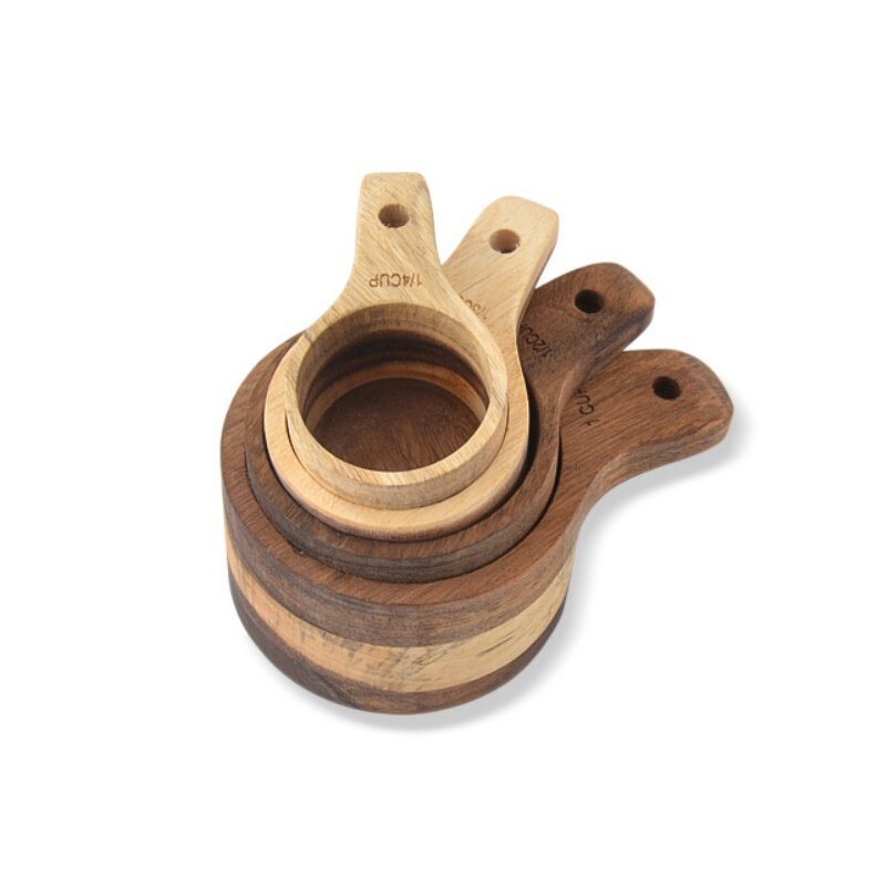 Measuring Cups Spoons Set Factory - Bulk Wholesale Natural Wood Bamboo Metal