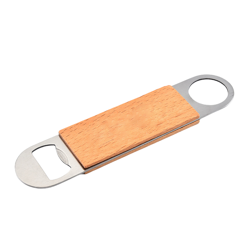 Bottle Opener Factory - Bulk 10pcs Stainless Steel with Wooden Handle