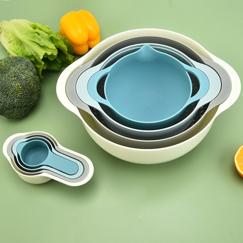 Vegetable Washing Bowl Factory - OEM Home Kitchen Metal Ceramic with Drain Basket