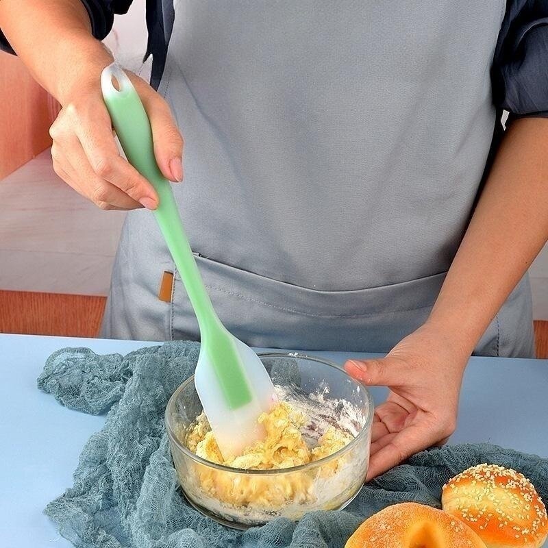 Silicone Spatula Factory - OEM Customized Small Translucent One-Piece Cream