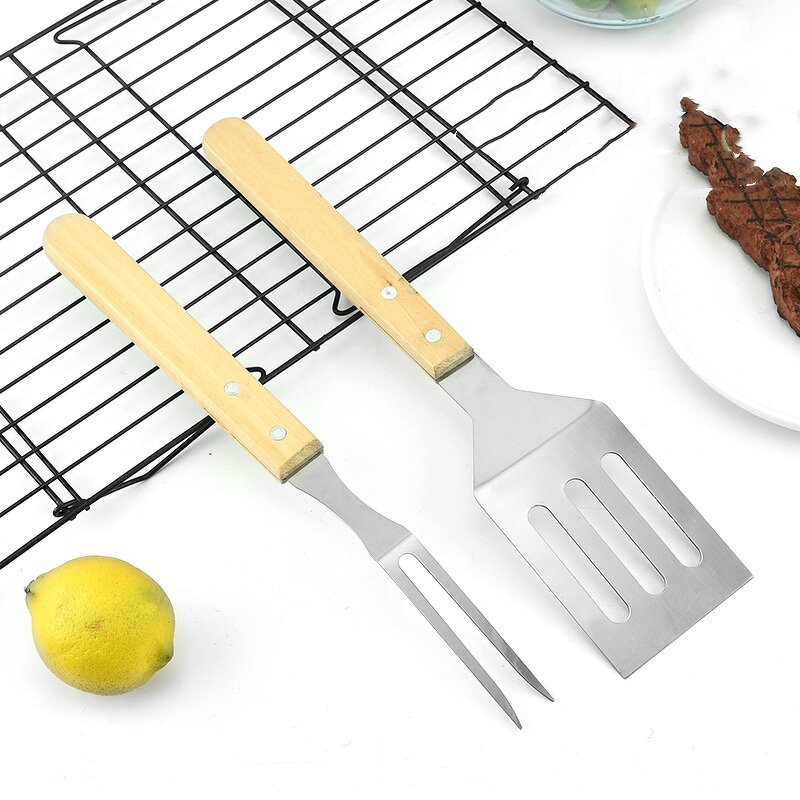 BBQ Grill Set Factory - OEM Multi-Function Metal Steel Including Forks Skewers Sticks