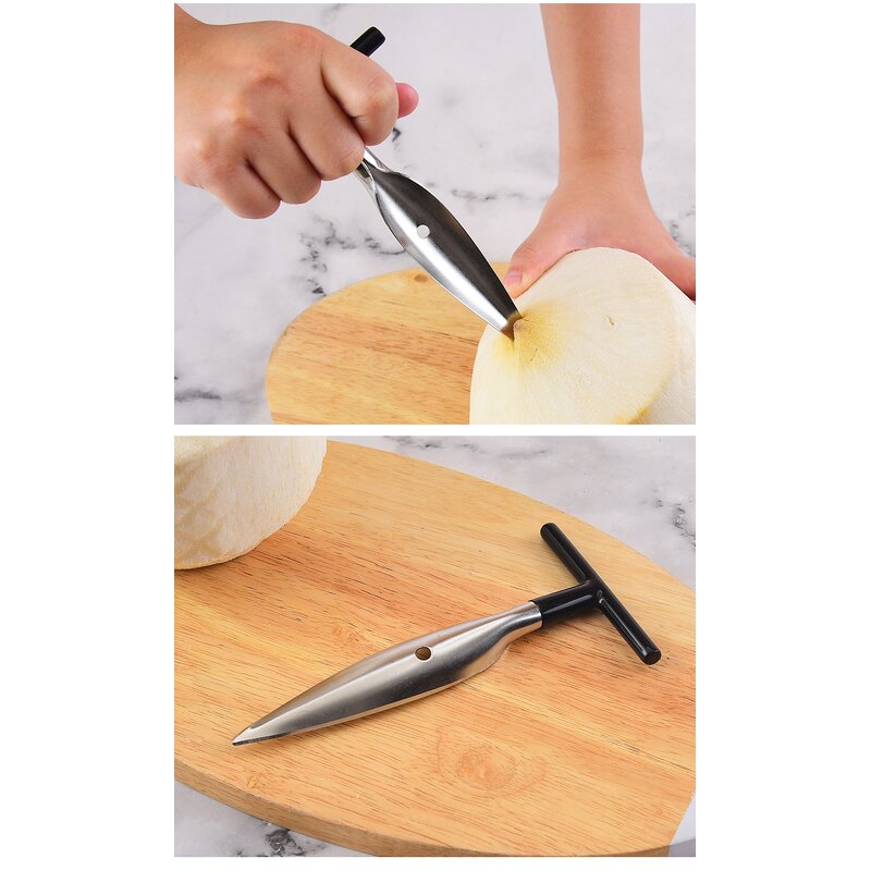 Coconut Spatula Cutter Factory - OEM Portable Stainless Steel Safe Manual Kitchen