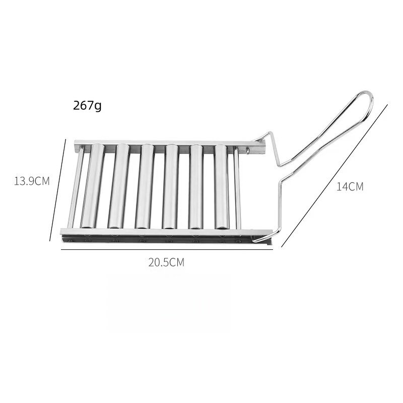 Hot Dog Roller Grill Basket Factory - OEM Stainless Steel BBQ Rack