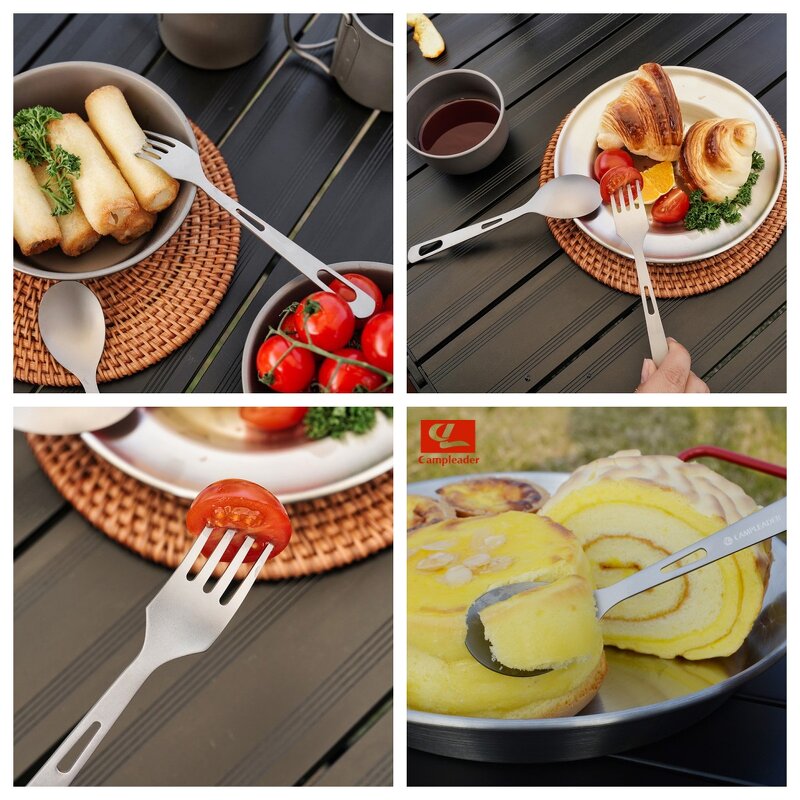 Cutlery Set Factory - OEM Portable Titanium for Outdoor Camping Knife Spoon
