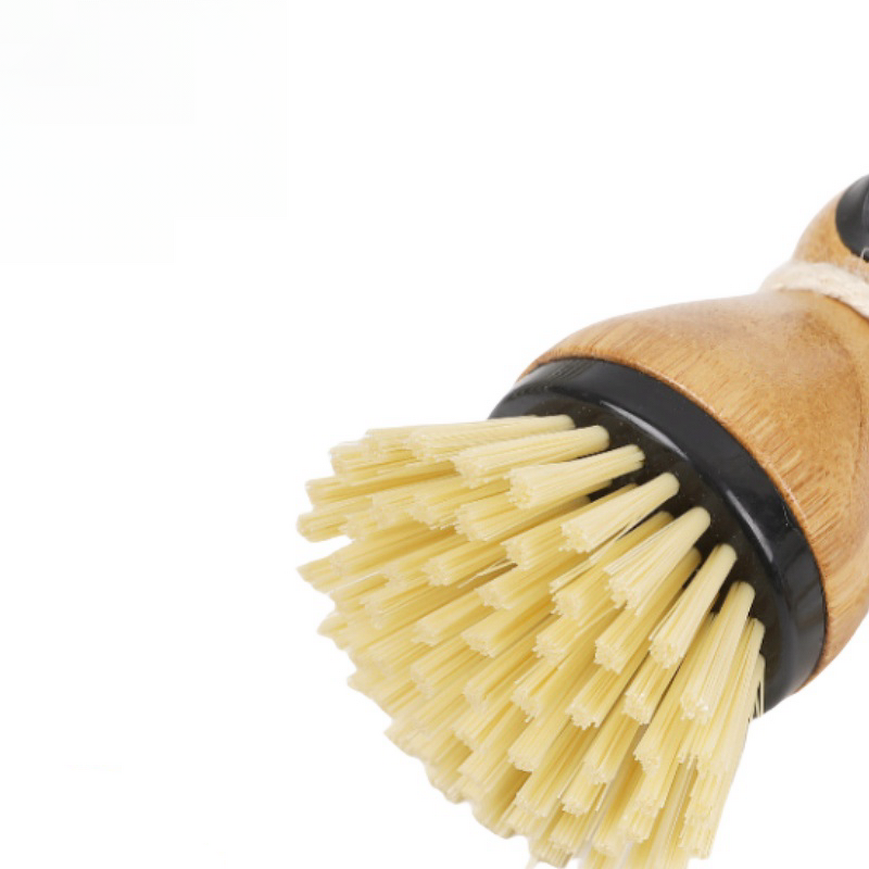 Cleaning Brush Factory - OEM 2 in 1 Mushroom Palm Dish Scrubber Bamboo
