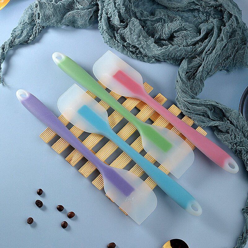 Silicone Spatula Factory - OEM Customized Small Translucent One-Piece Cream