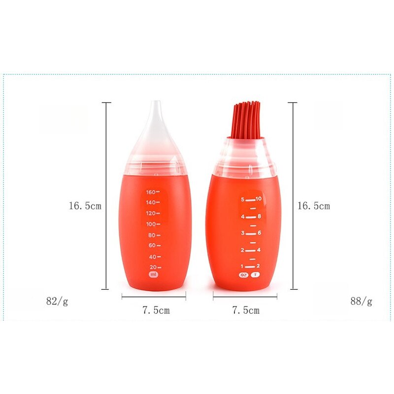 BBQ Tool Factory - OEM Oil Dressing Dispenser Silicone Brush Bottle