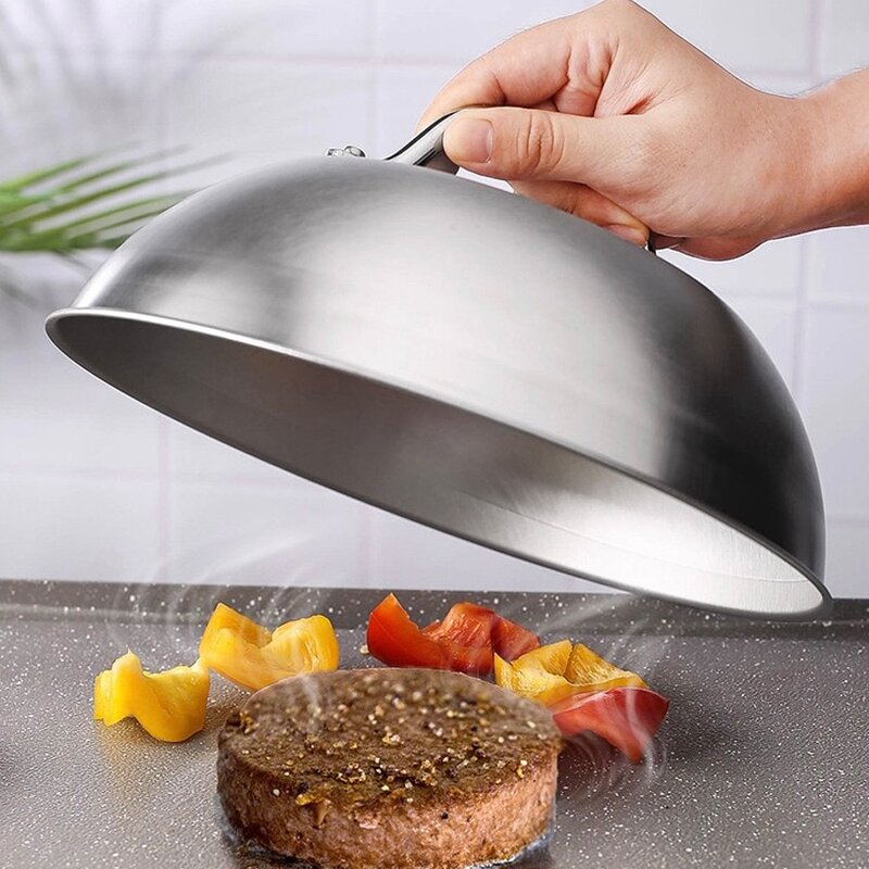 Grill Griddle Cover Factory - OEM Easy-to-Clean Stainless Steel Burger Dome Cookware