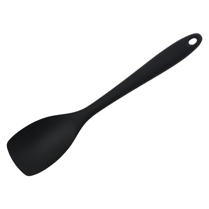 Salad Spoon Factory - OEM Durable Eco-Friendly Silicone Scraper Wood Handle