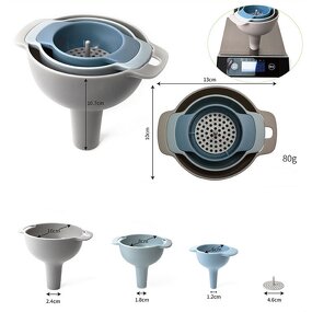 Cooking Funnel Factory - OEM Custom Kitchen Water Wide-Mouth Powder Oil Strainer