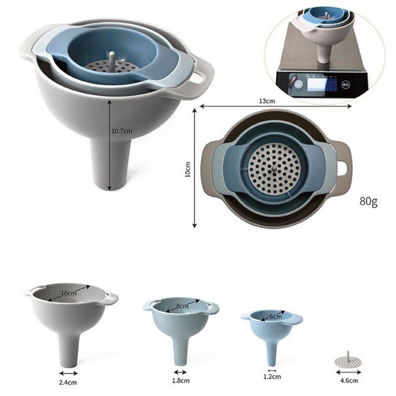 Cooking Funnel Factory - OEM Custom Kitchen Water Wide-Mouth Powder Oil Strainer