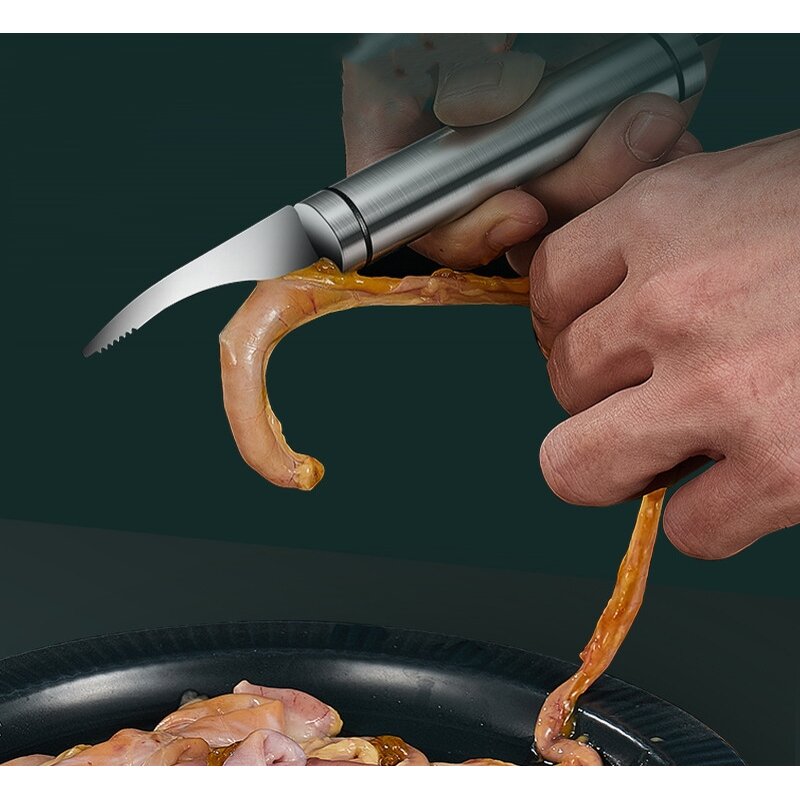 Shrimp Peeler Factory - OEM 5 in 1 Multifunctional Fast Fish Scale Knife Stainless