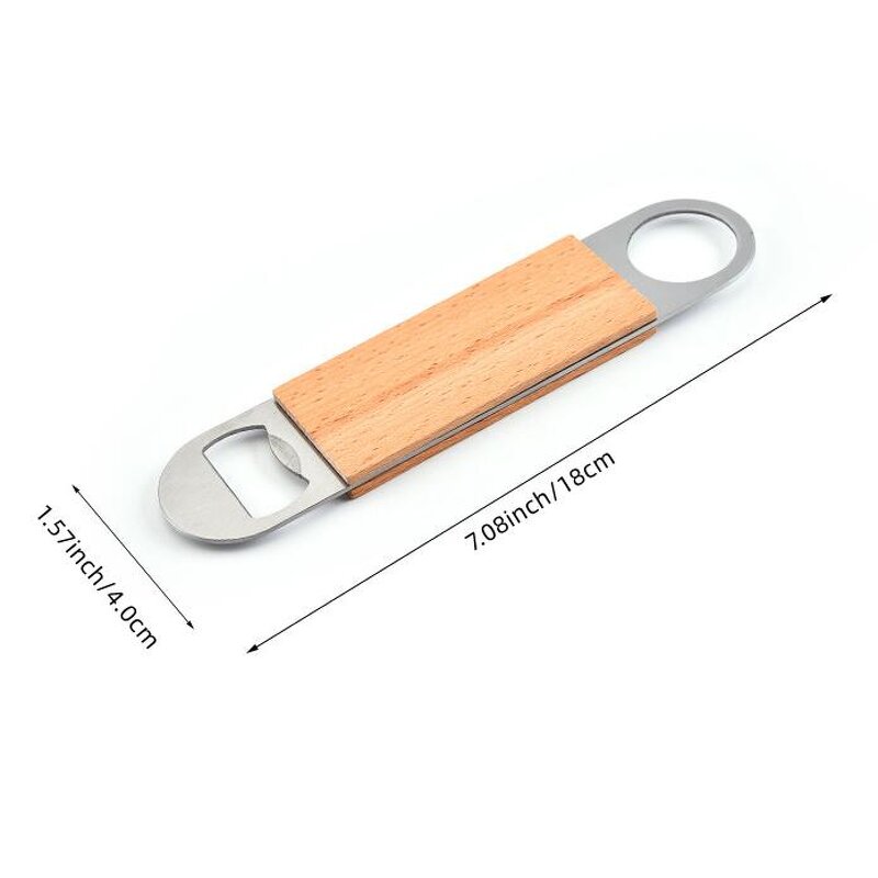Bottle Opener Factory - OEM Wood Handle for Home Bar Wedding Favors