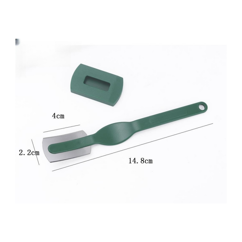 Bread Knife Factory - OEM Green Plastic Curved Shaped Cutter Baking Tool