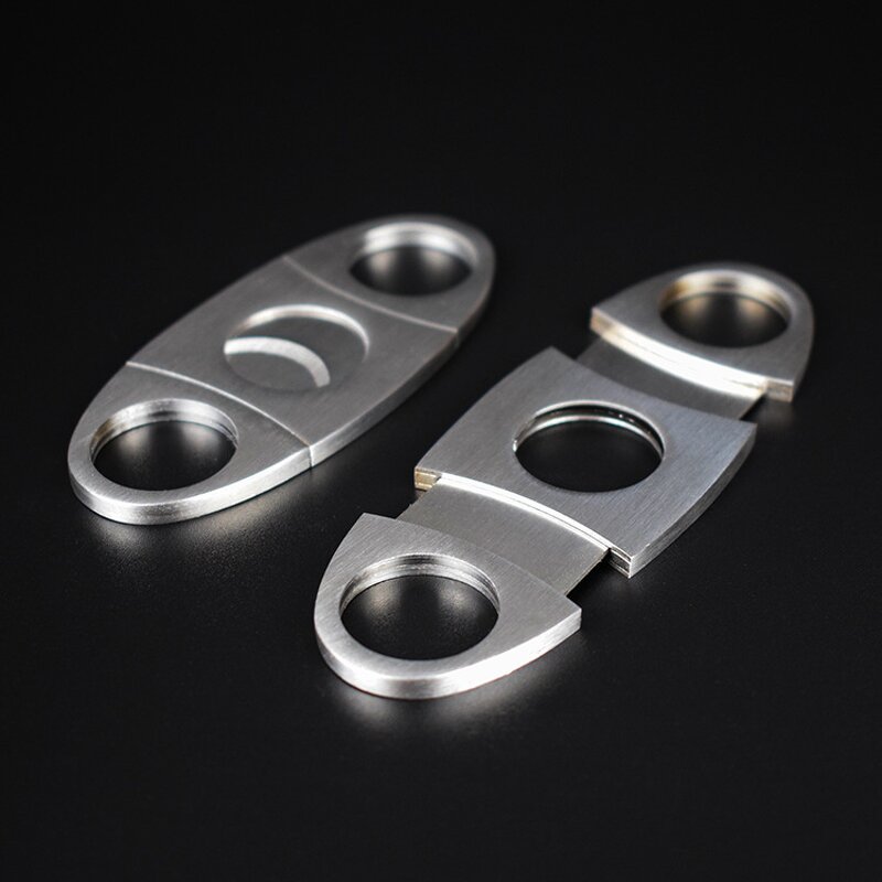 Cigar Cutter Factory - OEM Factory Outlet Custom Logo V-Shaped Stainless Steel