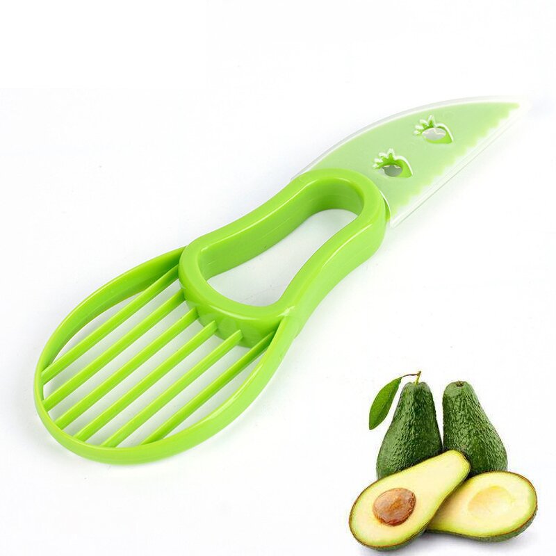 Vegetable Slicer Factory - OEM Eco-Friendly PP Plastic Manual Aluminum Avocado Knife