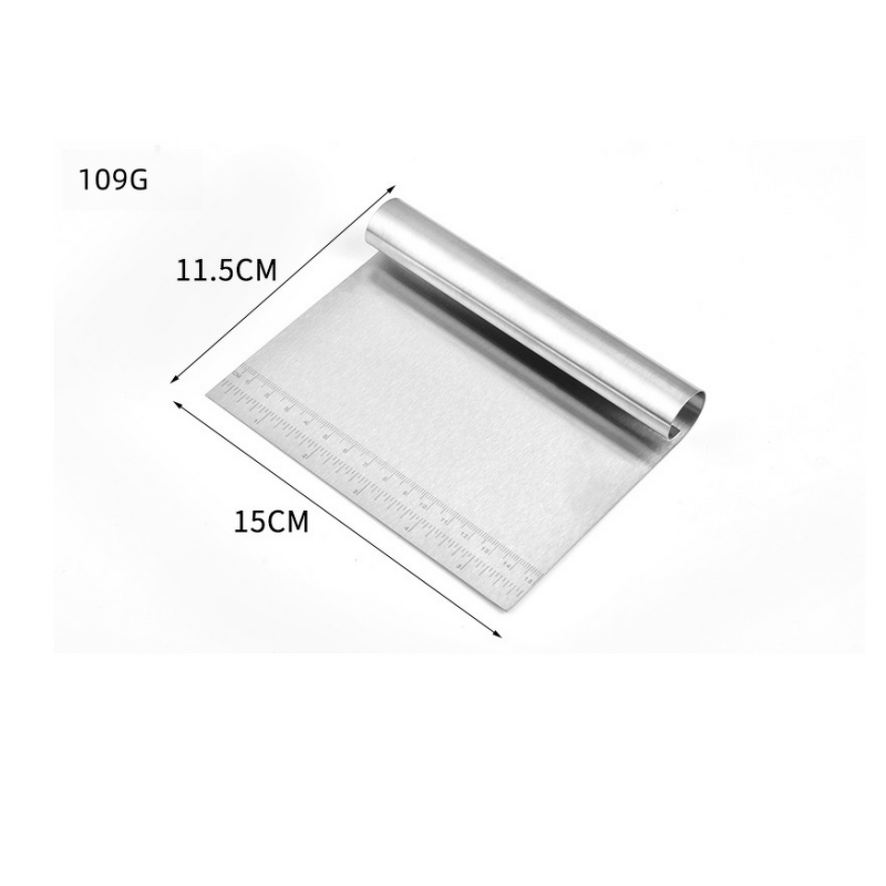 Food Scraper Factory - OEM Kitchen Baking Tool Stainless Steel Blade Measuring