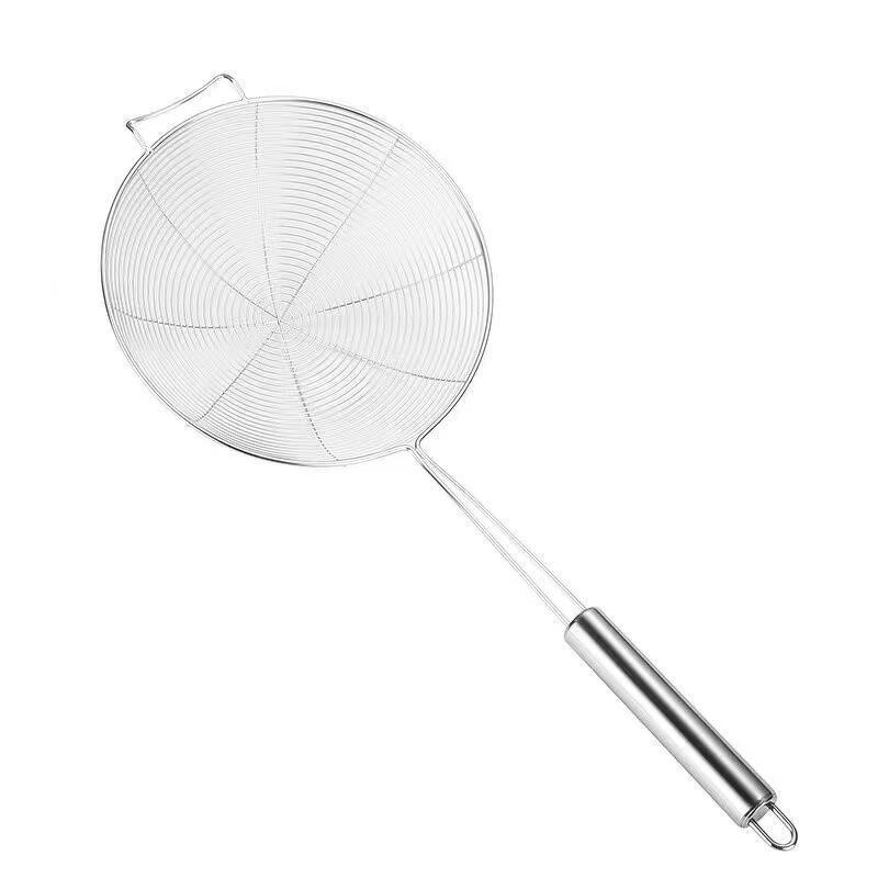 Spider Strainer Factory - OEM Solid Stainless Steel Skimmer Ladle for Cooking
