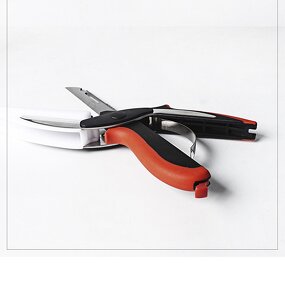 Kitchen Cutter Scissors Factory - OEM 2-in-1 Stainless Steel Blade Plastic Handle