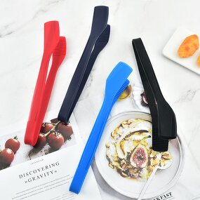 BBQ Tongs Factory - OEM Ergonomic Grip PP Plastic Aluminum Food Tongs