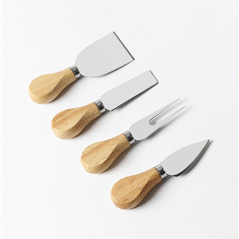 Cheese Knives Set Factory - OEM Stainless Steel Slicer Wood Handle Mini Knife