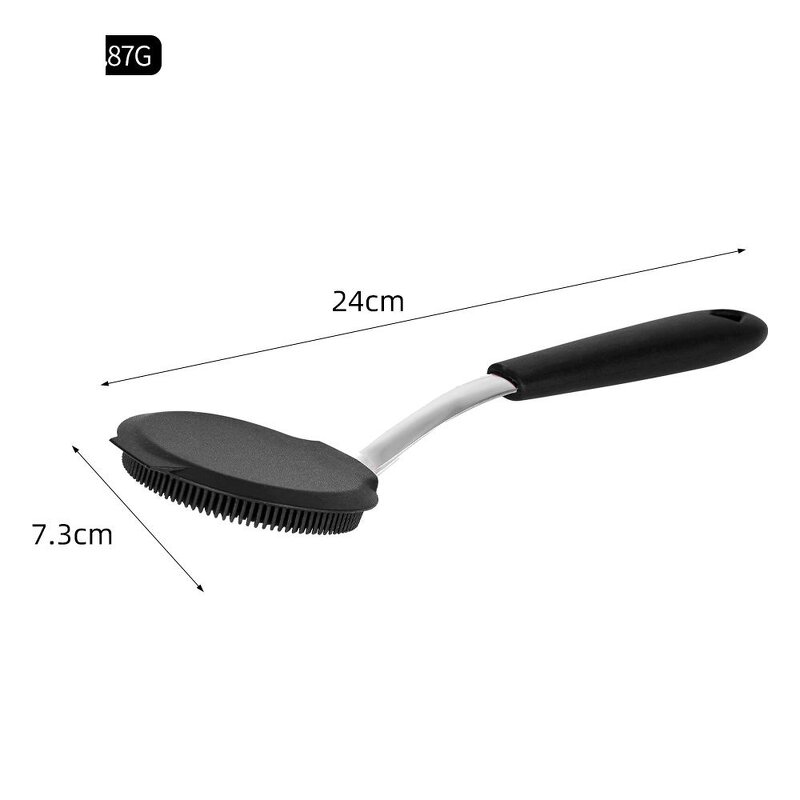 Dishwashing Utensil Factory - OEM Multifunctional with Long Red PP Sponge Handle