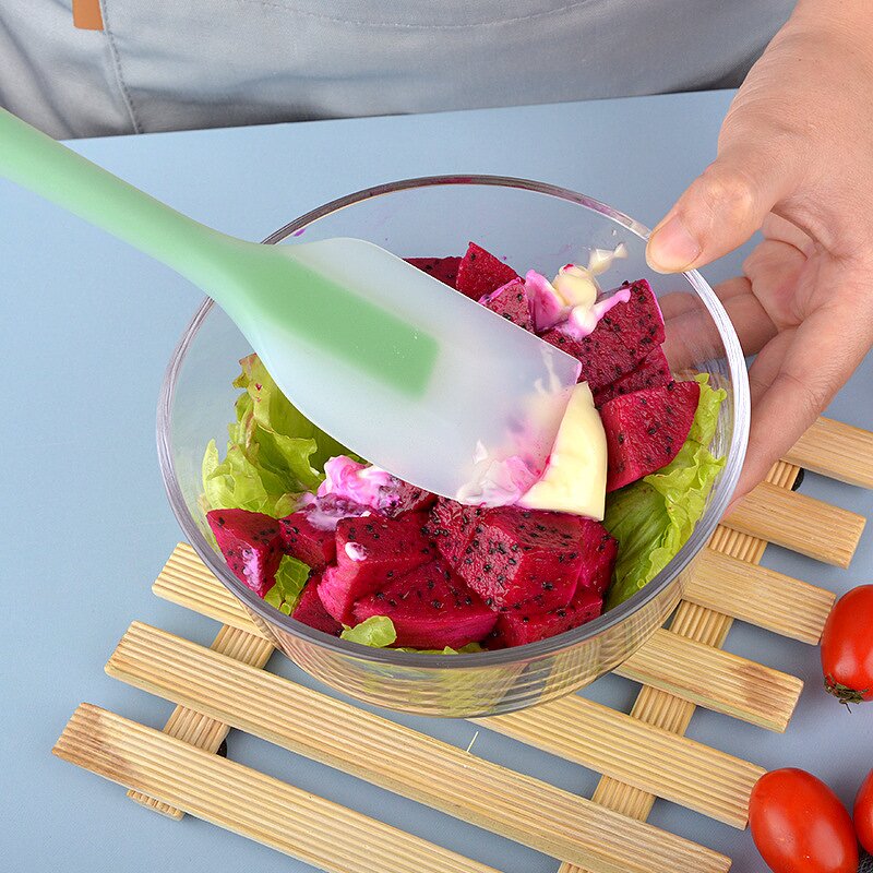 Silicone Spatula Factory - OEM Customized Small Translucent One-Piece Cream