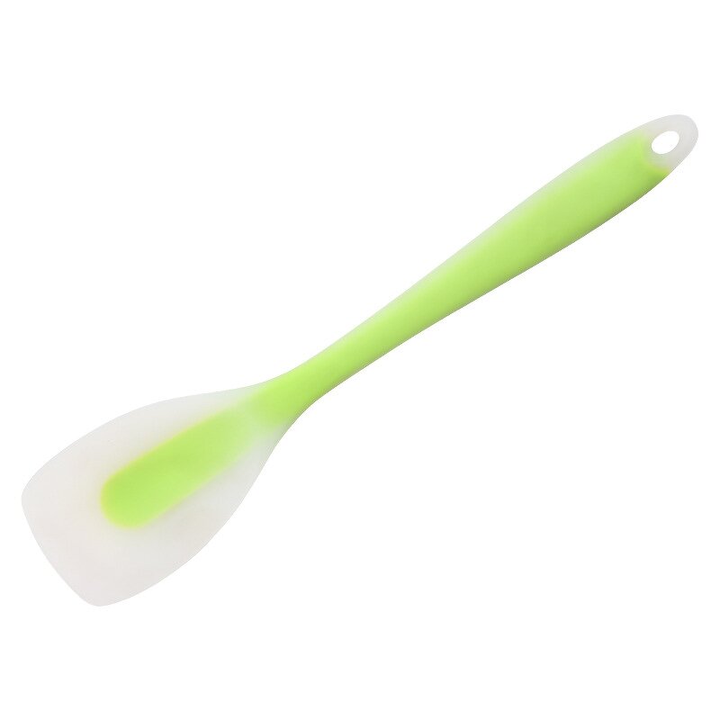 Salad Spoon Factory - OEM Durable Eco-Friendly Silicone Scraper Wood Handle