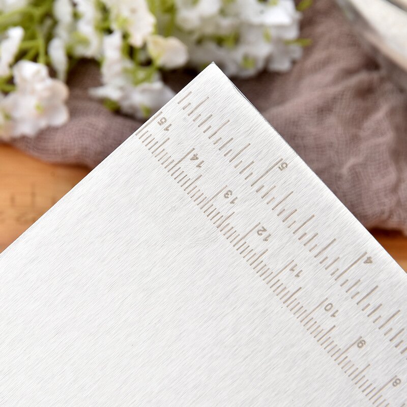 Food Scraper Factory - OEM Kitchen Baking Tool Stainless Steel Blade Measuring