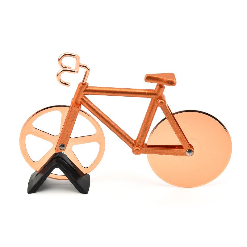 Pizza Slicer Factory - OEM Stainless Steel Bike Wheel Cutter With a Stand