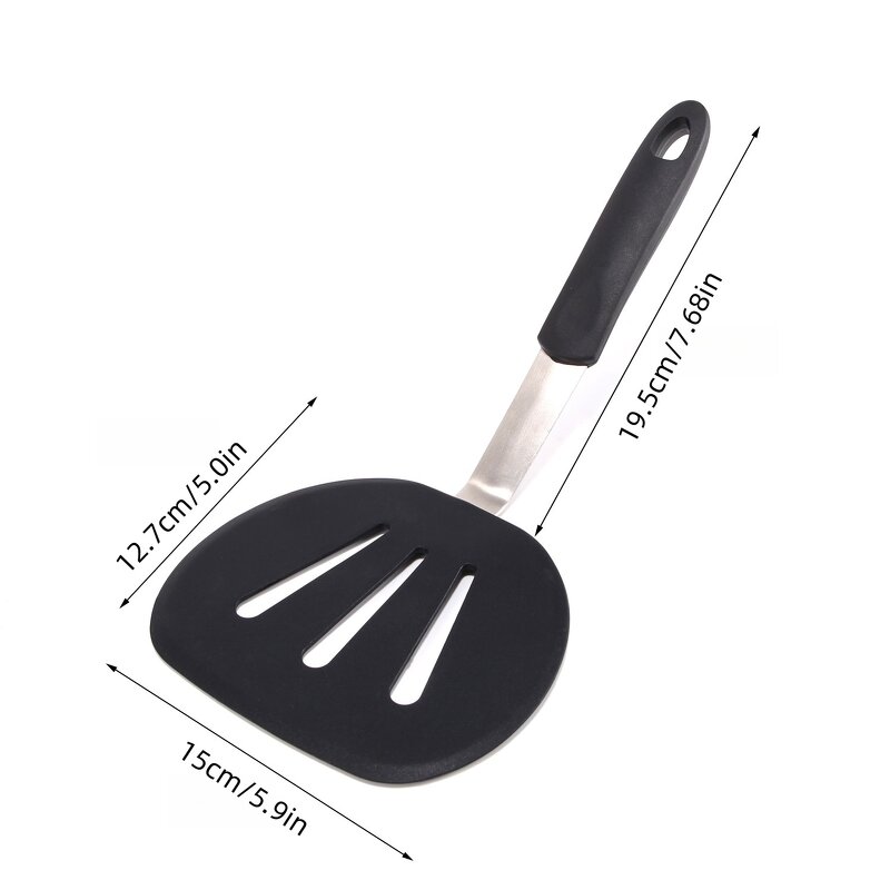 Silicone Kitchen Utensils Factory - OEM 2-Piece Stainless Steel Handle Heat Resistant