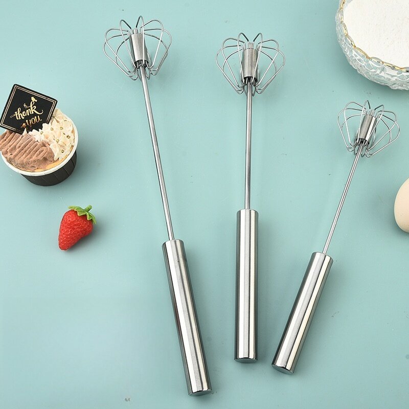 Egg Whisk Factory - OEM Semi-Automatic Stainless Steel Manual Hand Pressure