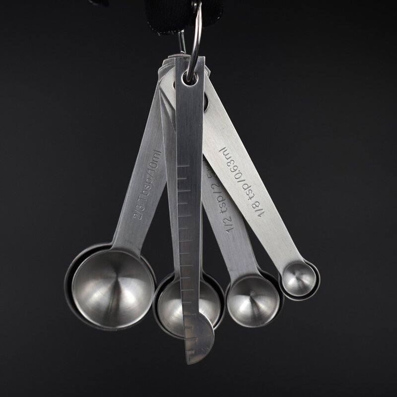 Measuring Spoons Set Factory - OEM Hot-Sell New 304 SS 9pcs Leveler Egg Whisk Set