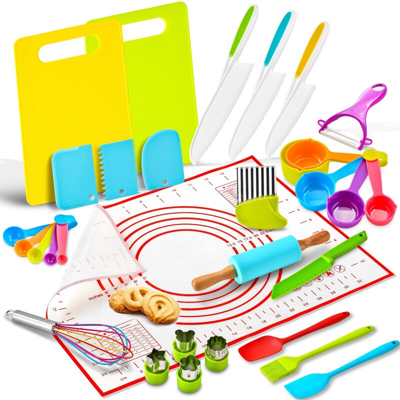 Rolling Pin Set Factory - OEM 31-Piece Silicone Kneading Pad Non-Stick Baking