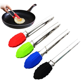 BBQ Tongs Factory - OEM Eco-Friendly Heat Resistant Stainless Steel Silicone
