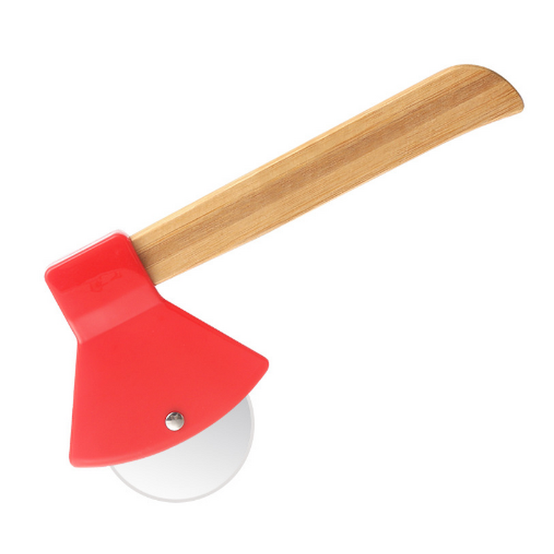 Pizza Cutter Factory - OEM Modern Eco-friendly Bamboo Wheel Rotating Blades Handle