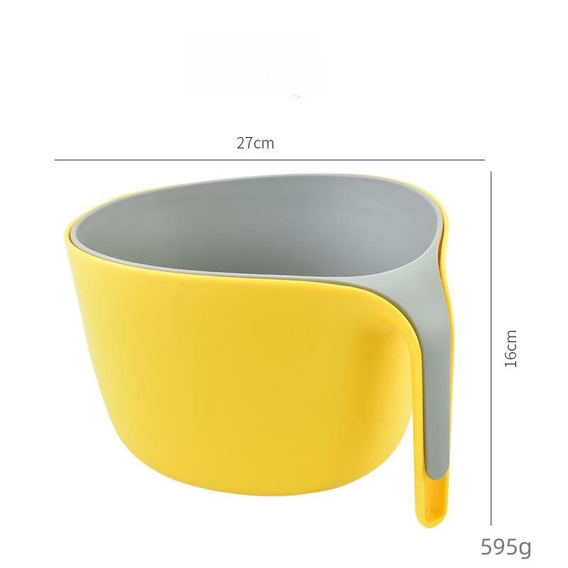 Salad Mixing Bowl Factory - OEM Plastic Drain Basket Vegetable Fruit Washing