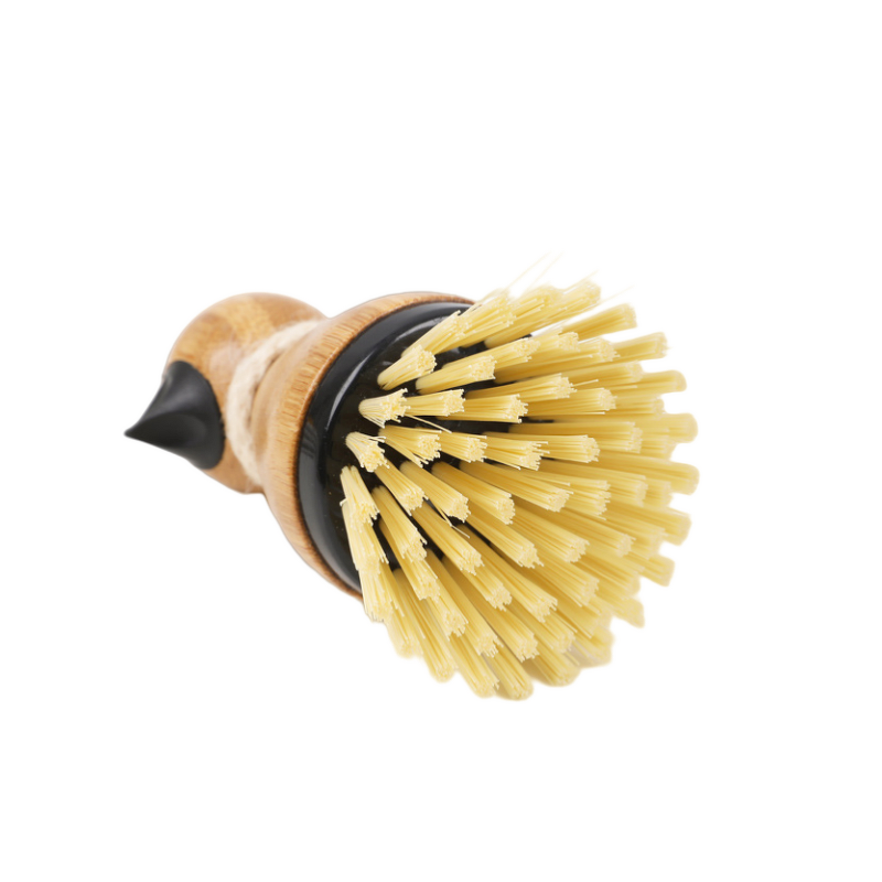 Cleaning Brush Factory - OEM 2 in 1 Mushroom Palm Dish Scrubber Bamboo