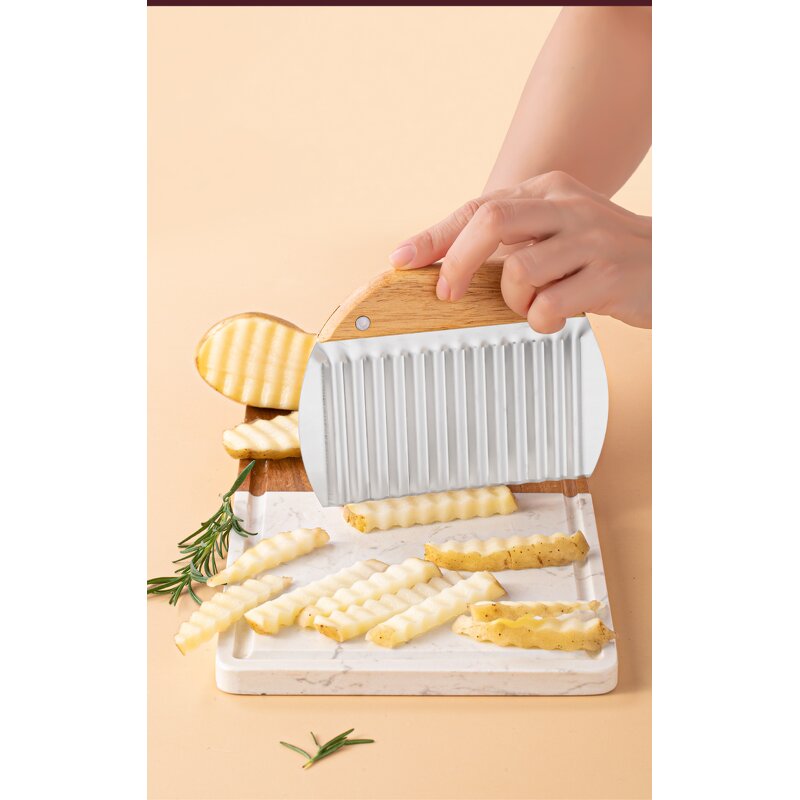 Vegetable Cutter Factory - OEM Everyday Stainless Steel Manual French Fries Bamboo
