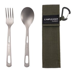 Cutlery Set Factory - OEM Portable Titanium for Outdoor Camping Knife Spoon
