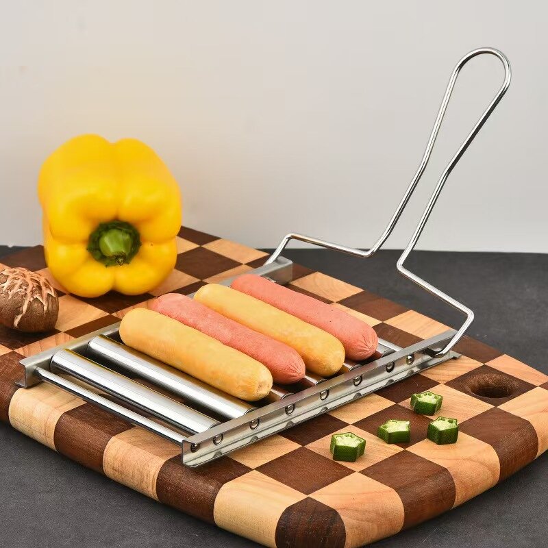 Hot Dog Roller Grill Basket Factory - OEM Stainless Steel BBQ Rack