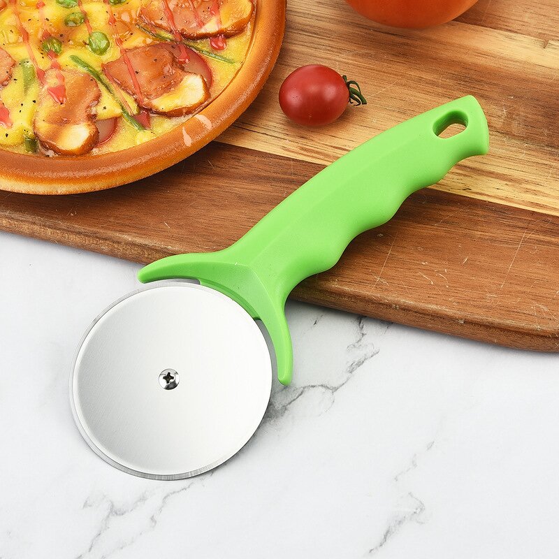 Pizza Cutter Factory - OEM Customizable Stainless Steel Round-Handle Metal Plastic