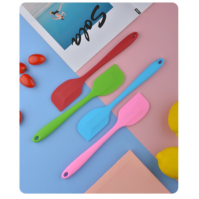Silicone Spatulas Set Factory - OEM 28cm Oven-Safe Cake Dough Scraper