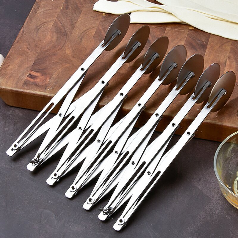 Pizza Slicer Factory - OEM Expandable Stainless Steel Multifunctional Flexible Pastry