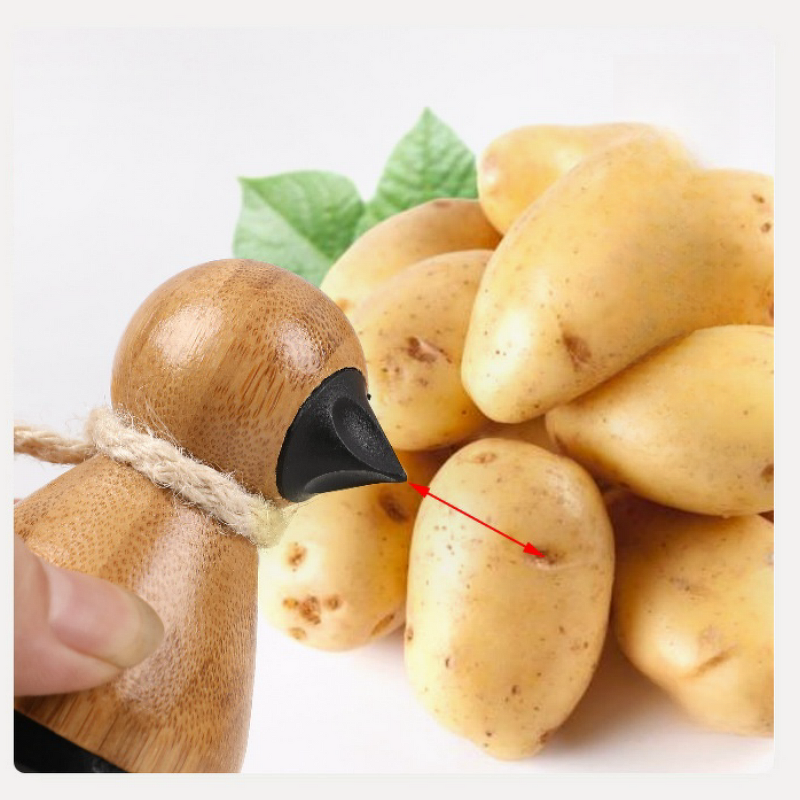 Cleaning Brush Factory - OEM 2 in 1 Mushroom Palm Dish Scrubber Bamboo